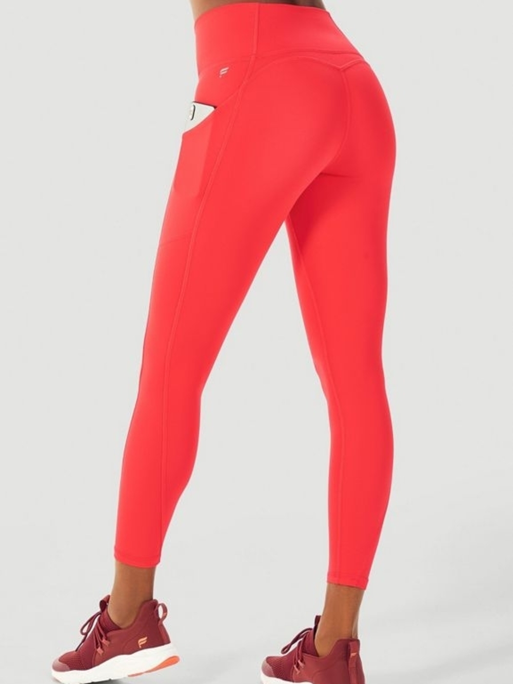 Fabletics High-Waisted Flamingo NEON Leggings with Side Pocket